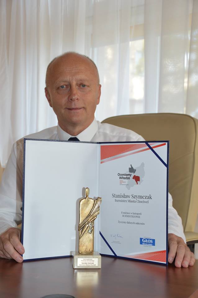 Burmistrz Chociwla Stanisław Szymczak - II miejsce w plebiscycie "Oceniamy Władze" 