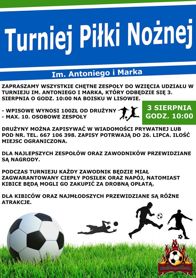 Turniej piłki nożnej w Lisowie