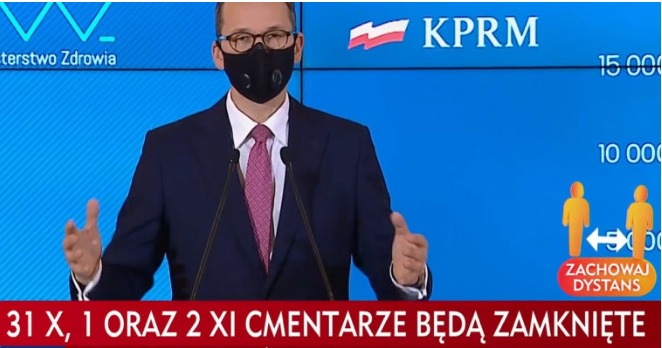 zakaz przebywania na cmentarzach