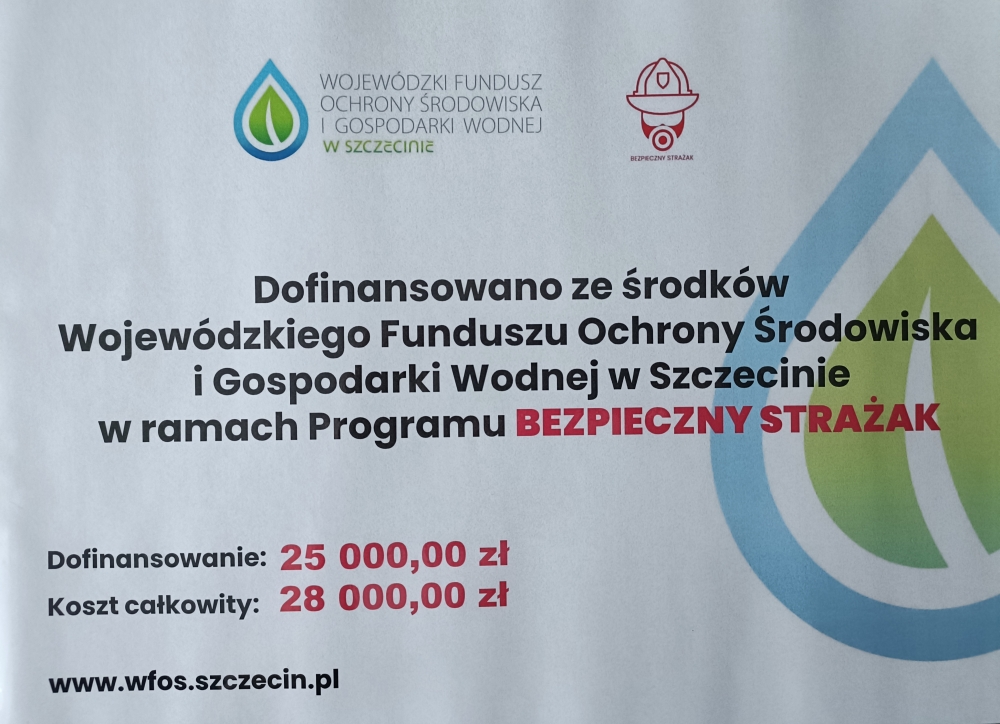 Doposażenie OSP Chociwel w ramach programu - "Bezpieczny Strażak - 2024"