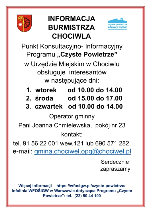 Program "Czyste Powietrze" - zmiana operatora gminnego
