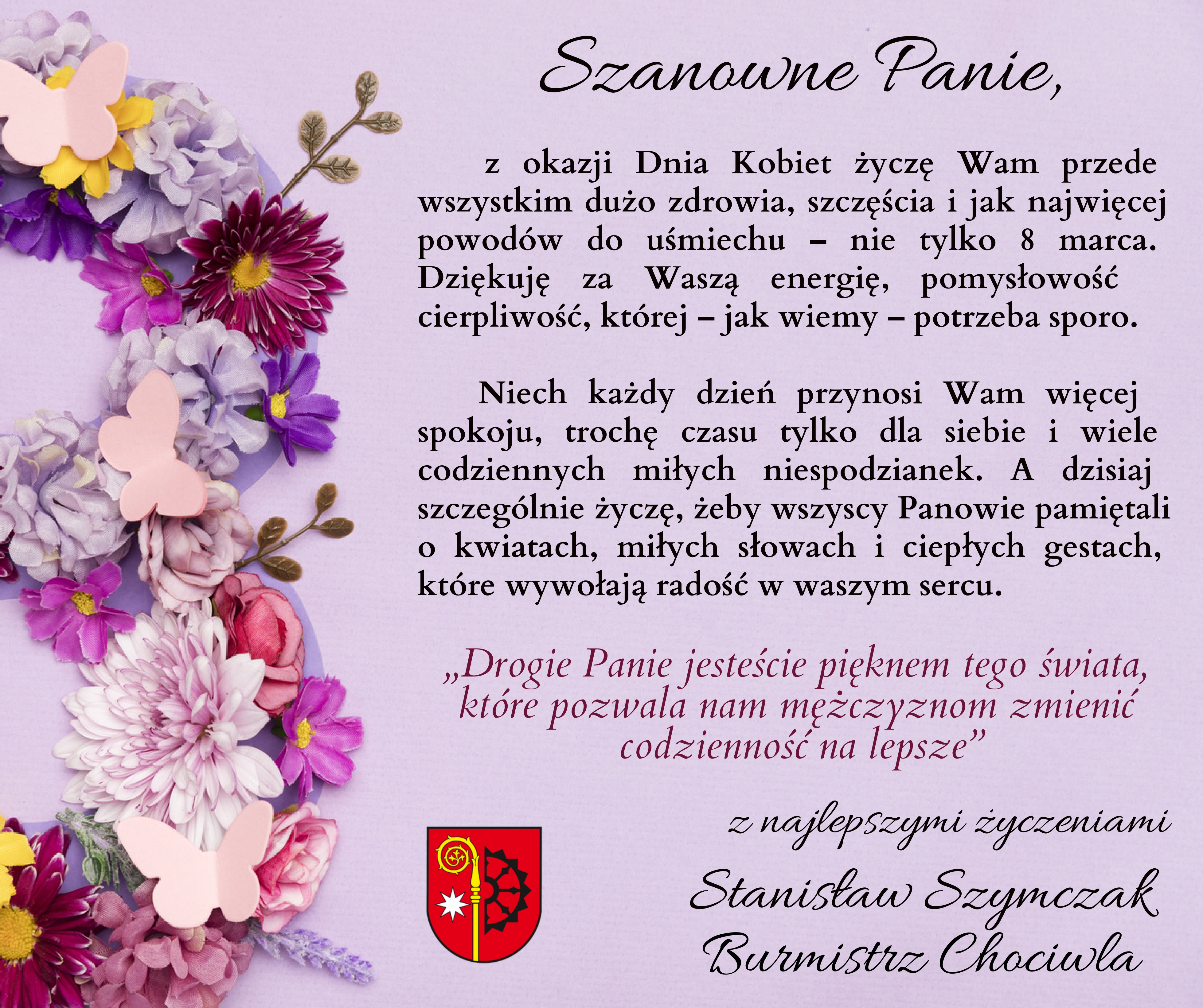 Życzenia na Dzień Kobiet