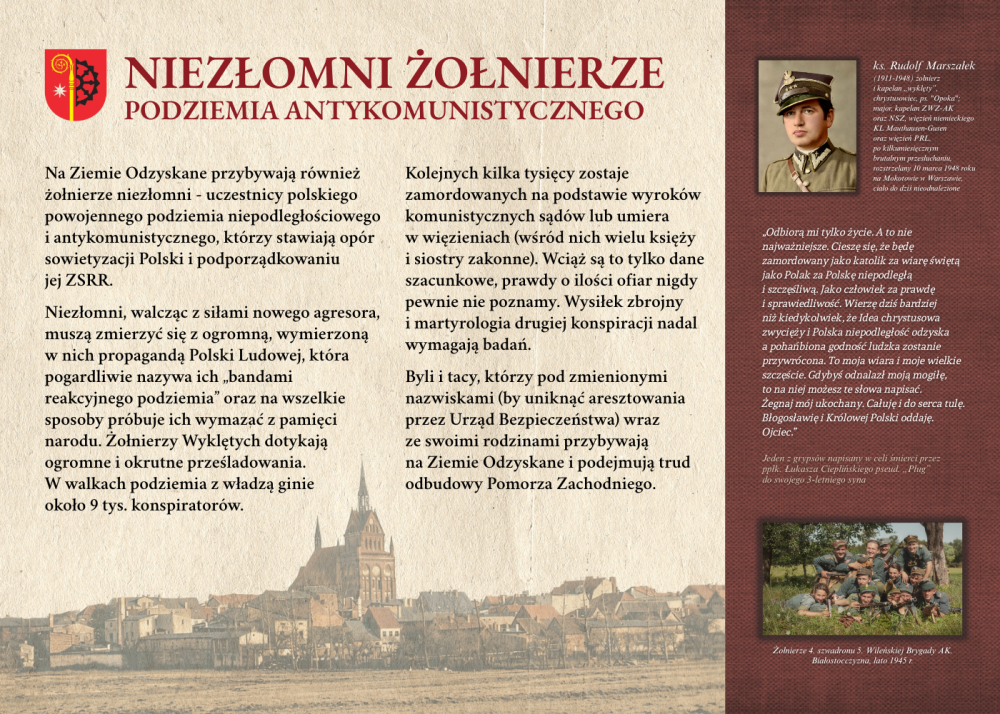 Niezłomni Żołnierze Podziemia Antykomunistycznego (tablica nr 6)