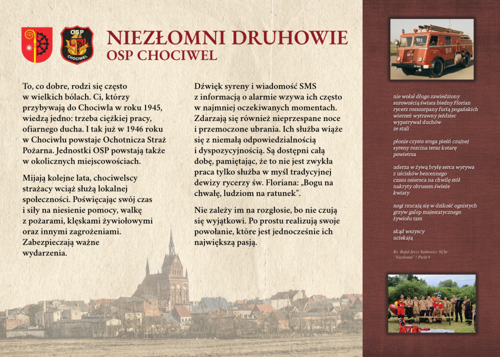Niezłomni Druhowie OSP Chociwel (tablica nr 7)